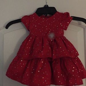 New without tags baby red dress  newborn -6 month